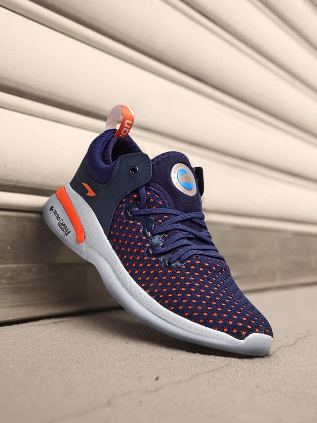Buy ASIAN Men Navy Blue Mesh Running Shoes - - Footwear for Men