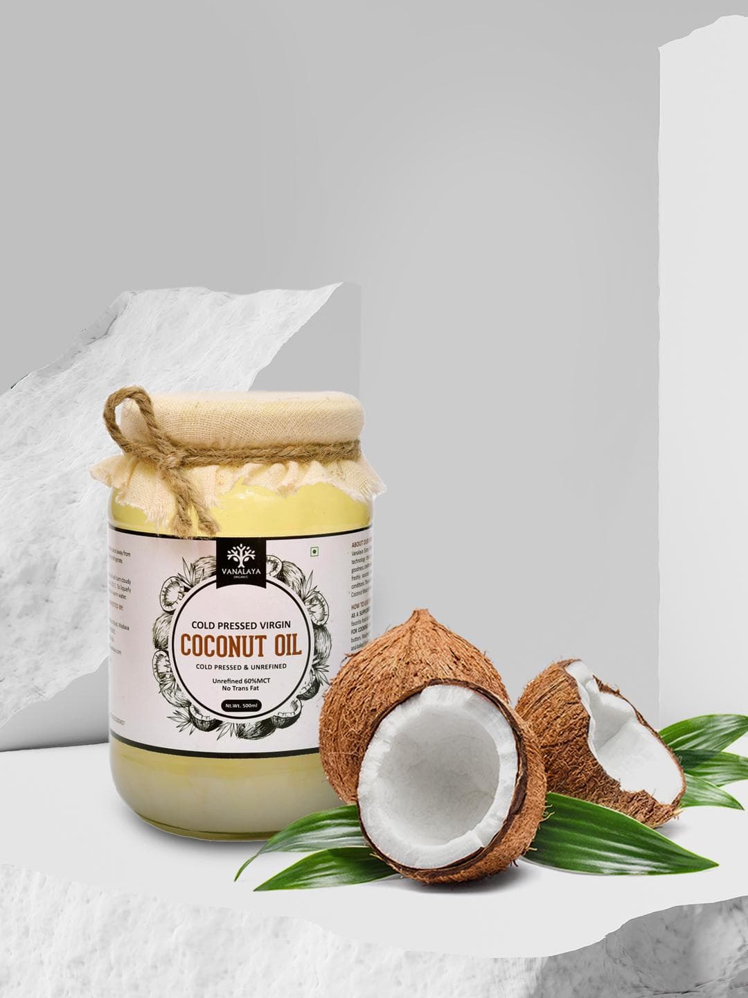Buy VANALAYA Pure Cold Pressed Virgin Coconut Oil 500 Ml - - Personal Care for Unisex