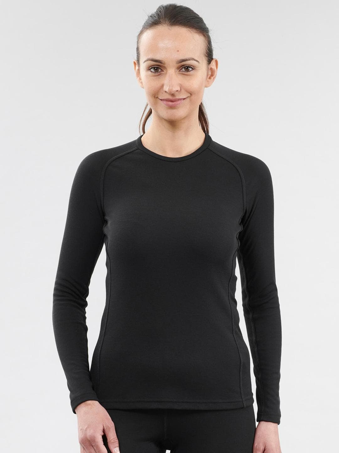 Buy Decathlon Wedze Women Black BL100 Moisture Managing Skiing Thermal - - Apparel for Women