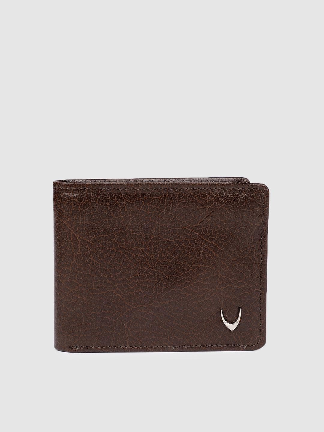 Buy Hidesign Men Brown Textured Leather Two Fold Wallet - - Accessories for Men