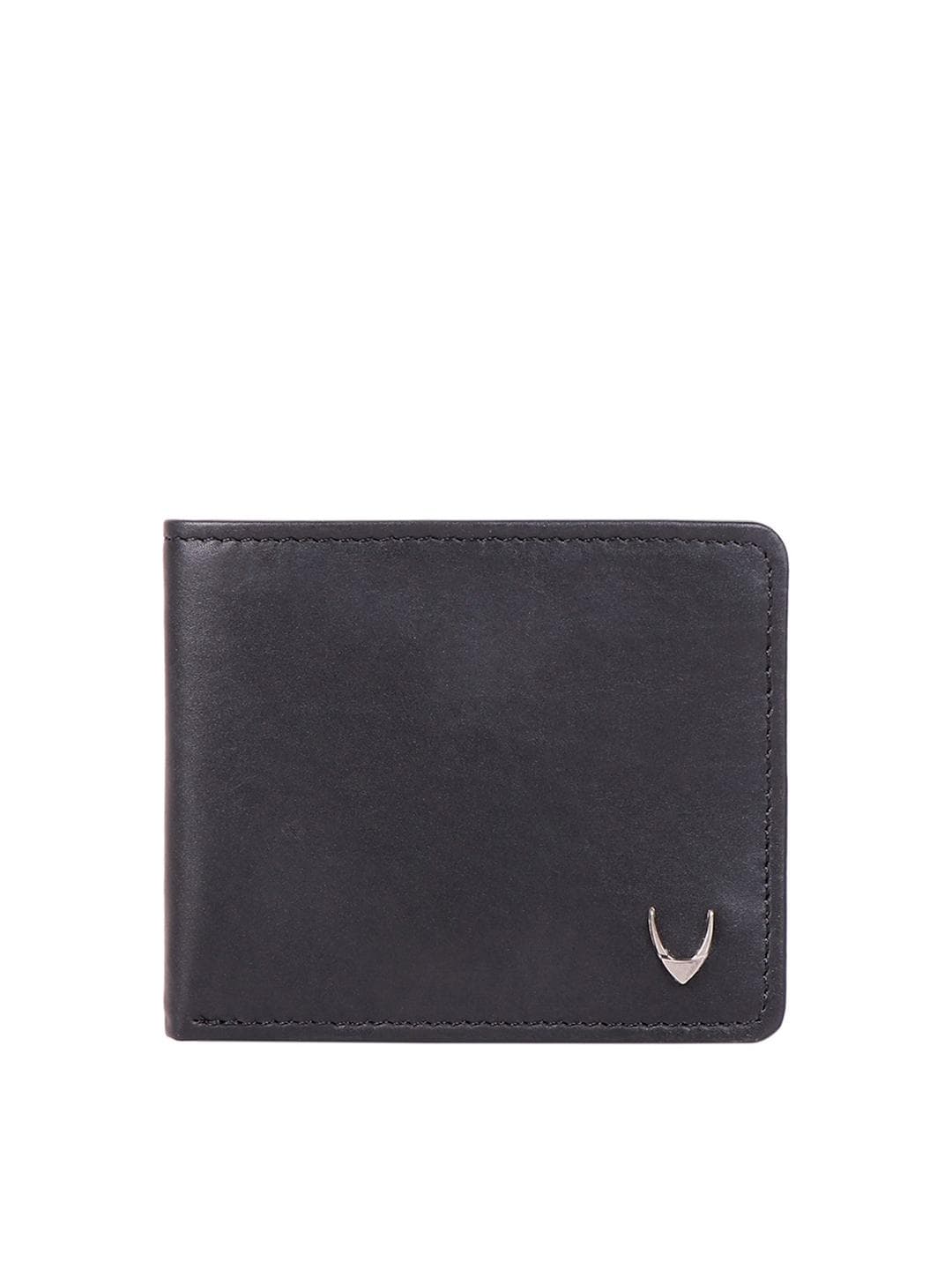 Hidesign Men Black Leather Two Fold Wallet