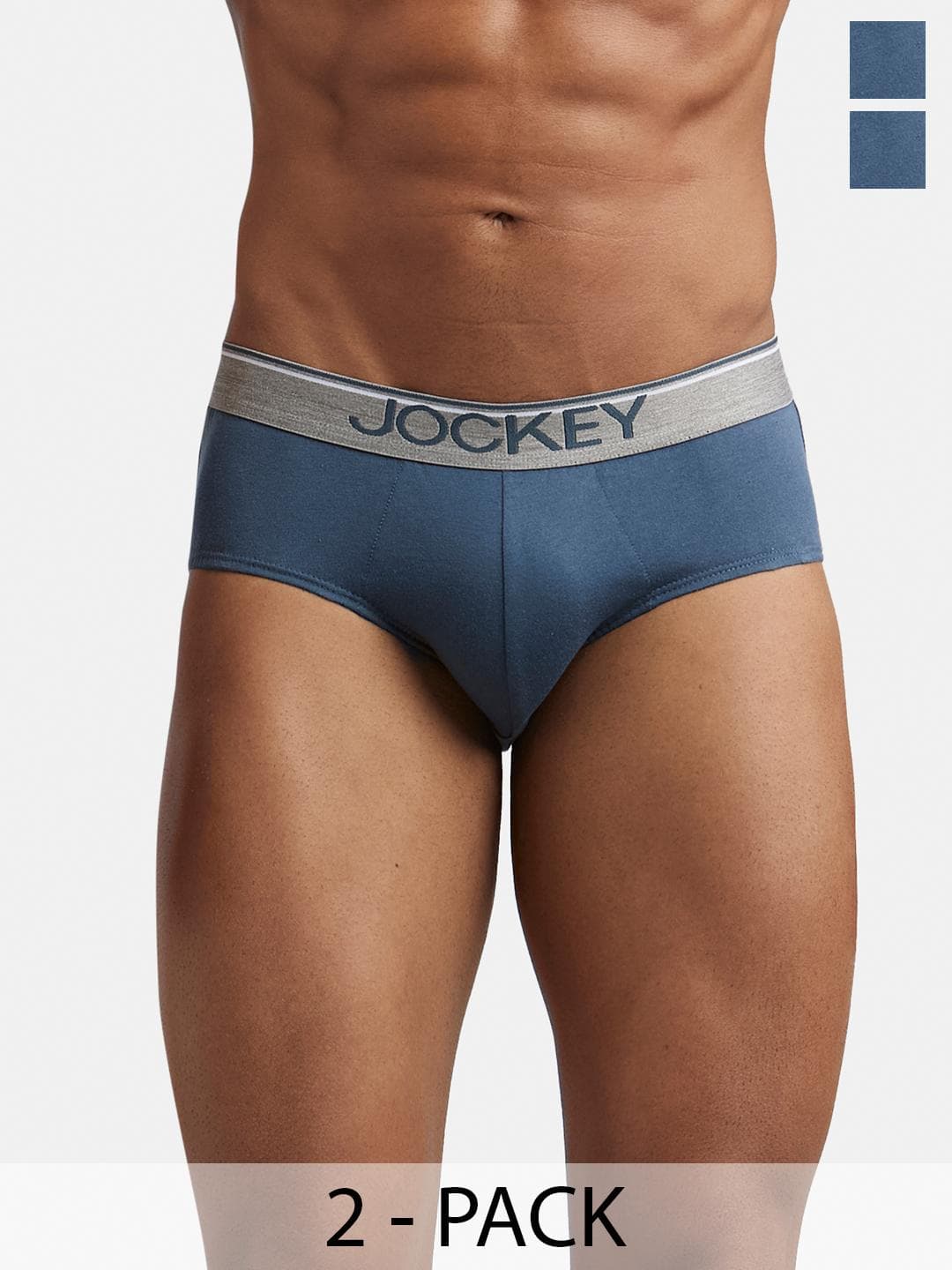 Buy Jockey Pack Of 2 Super Combed Cotton Solid Brief With Ultrasoft Waistband 8037 - - Apparel for Men