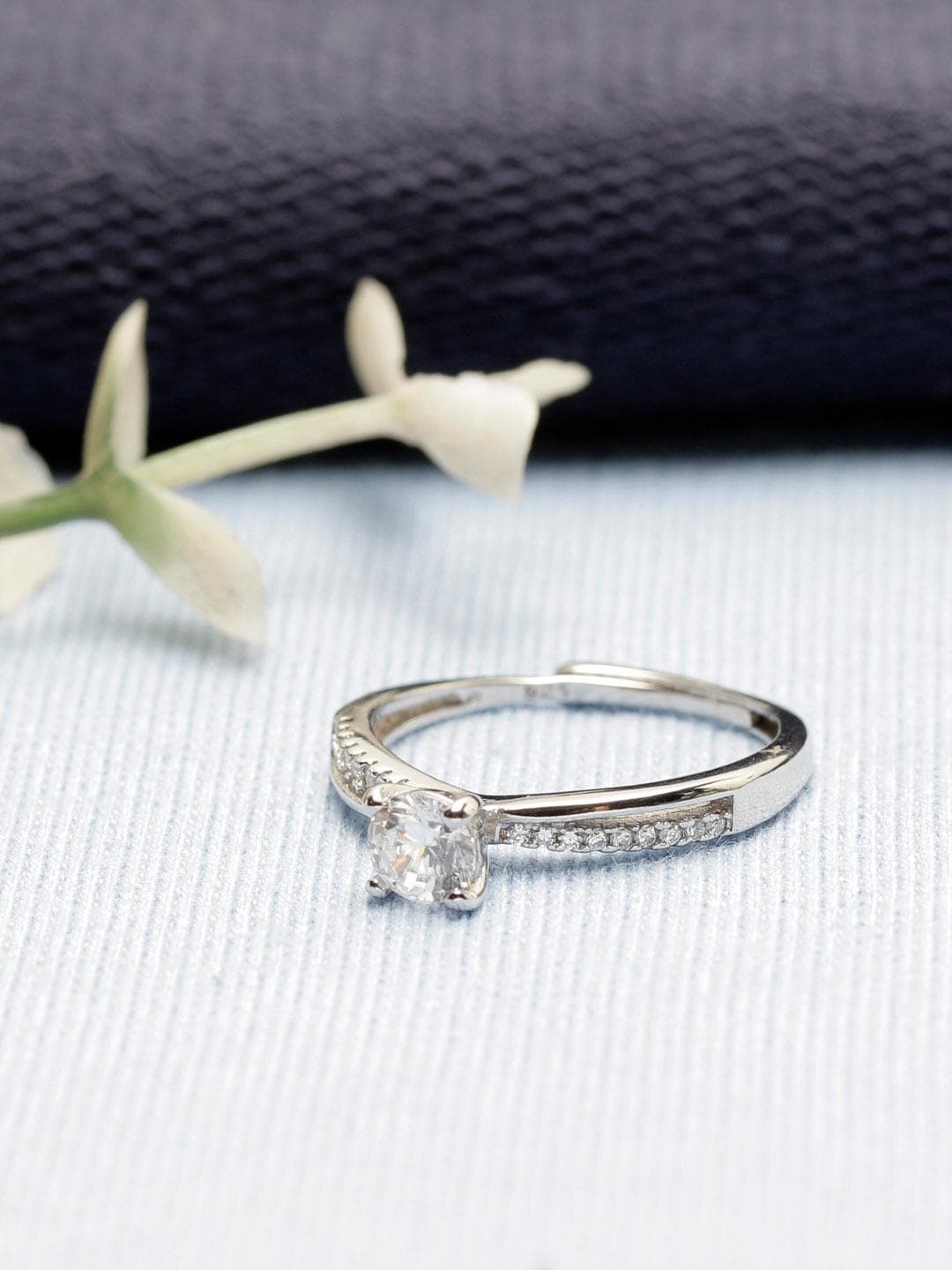Buy GIVA 925 Silver Zircon Layered Ring - - Accessories for Women
