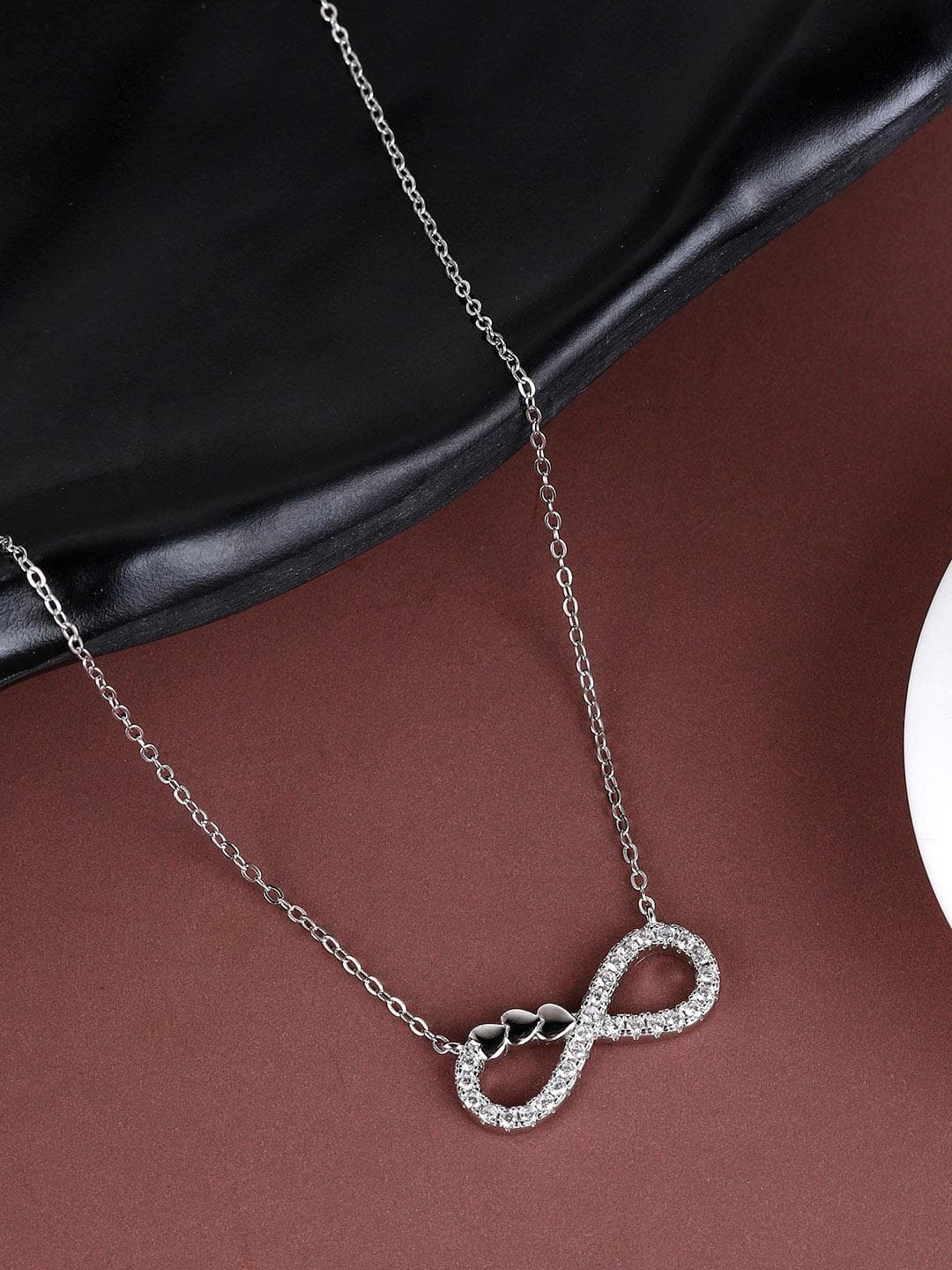 GIVA 925 Silver Infinity Heart Necklace