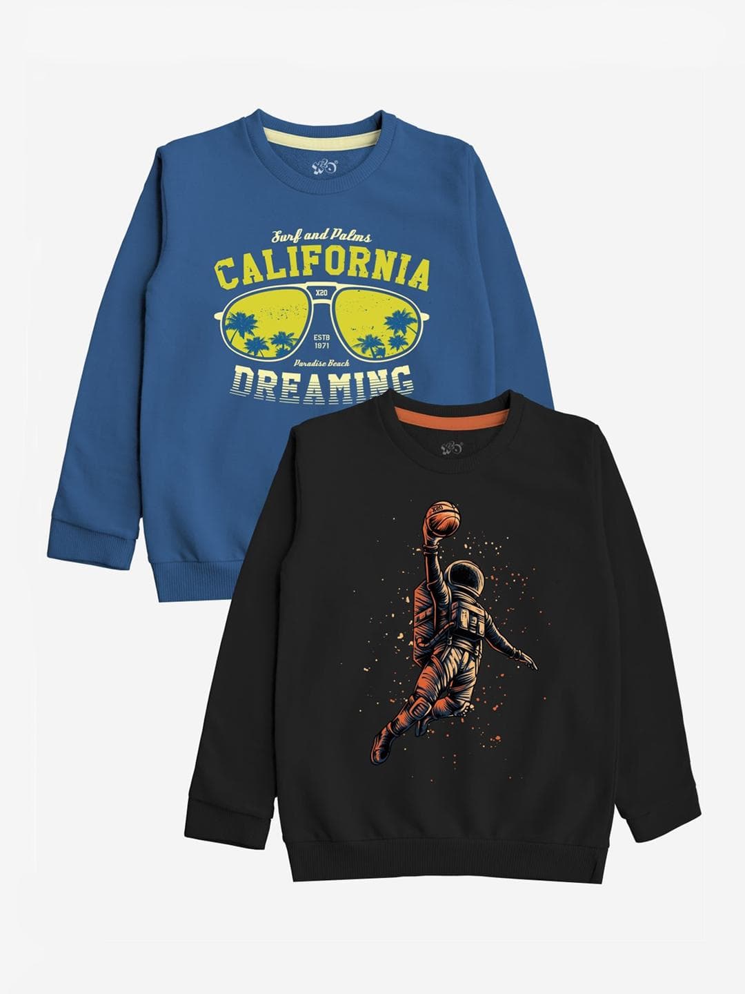 x2o Kids Pack of 2 Printed Sweatshirt