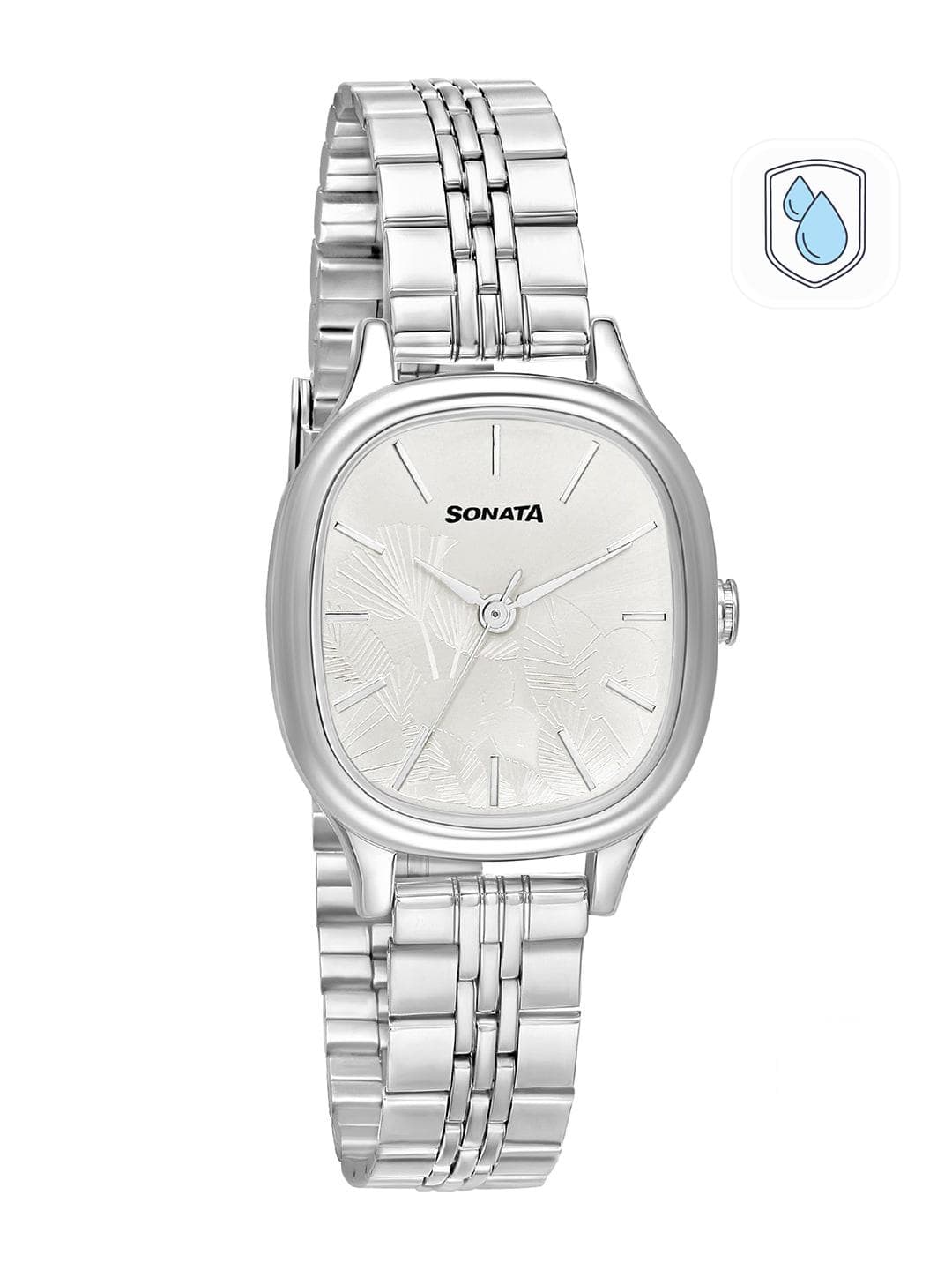 Sonata Linnea Quartz Analog With Silver Dial Watch For Women - Nt8173sm01