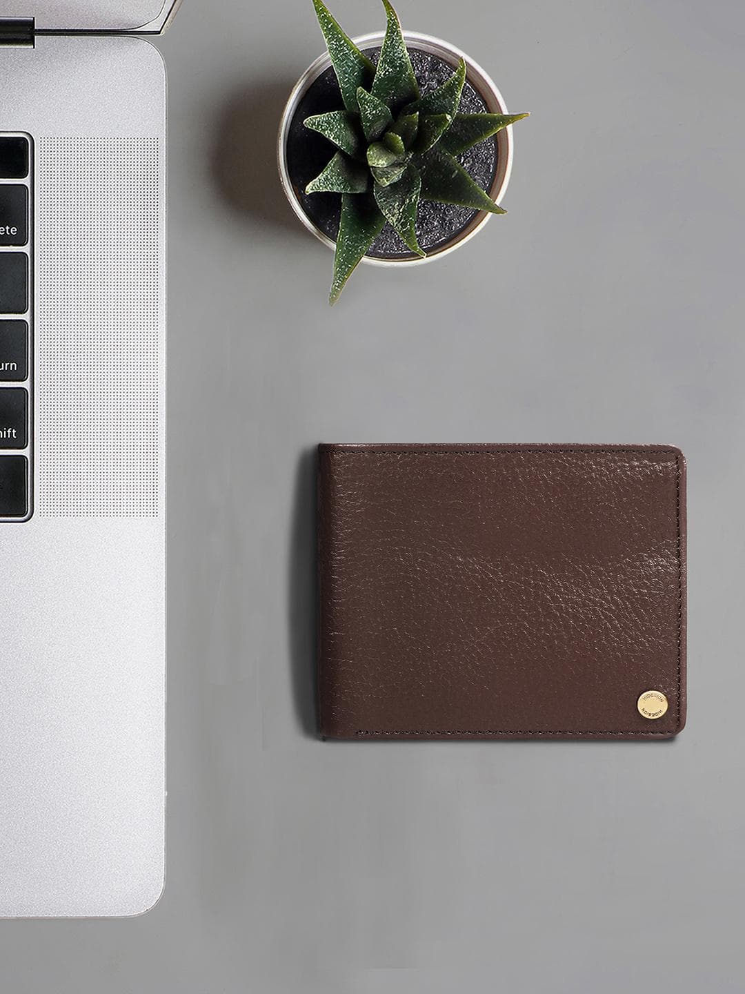 Hidesign Men Brown Leather Two Fold Wallet