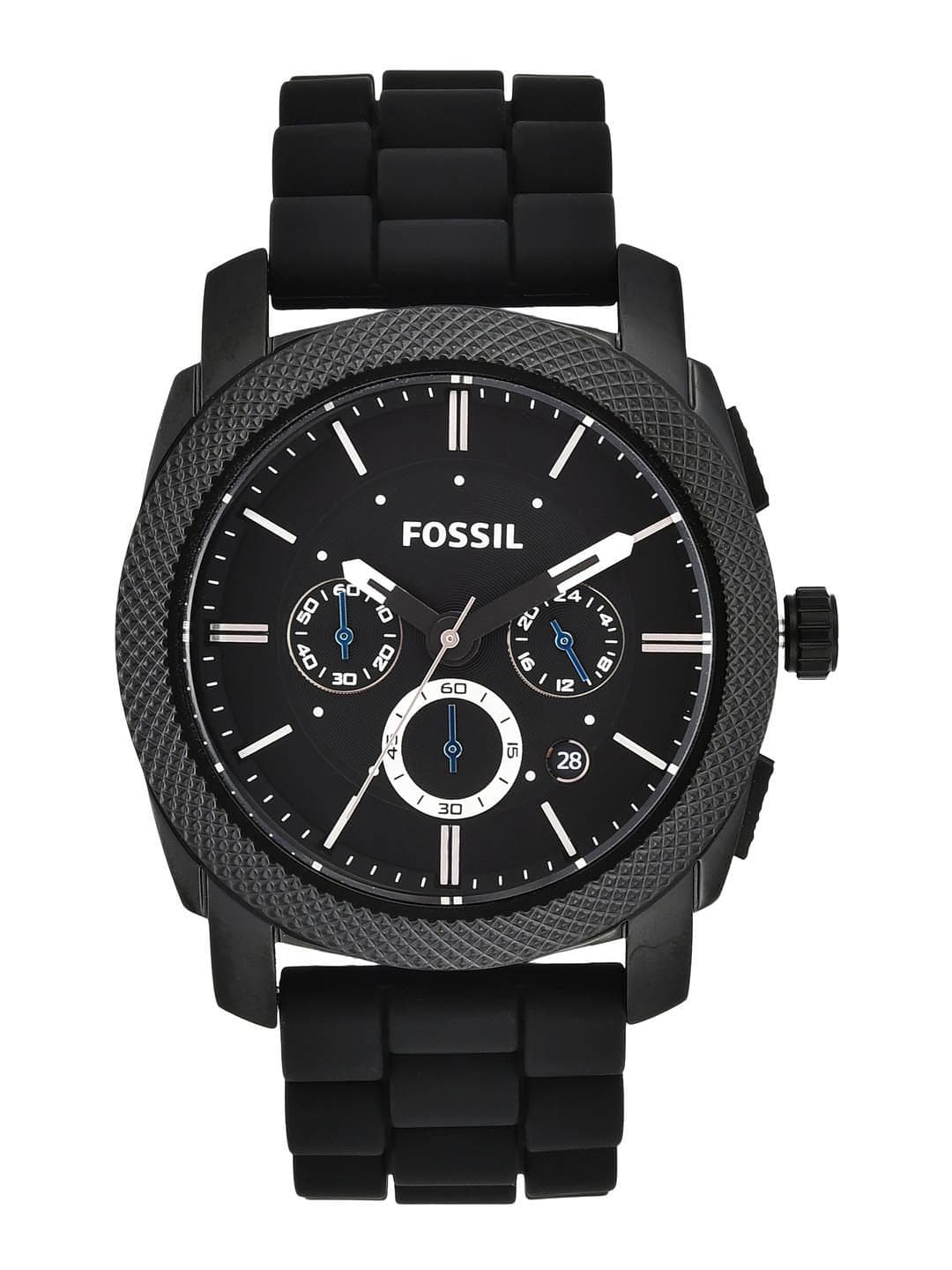 Fossil Men Black Dial Watch FS4487