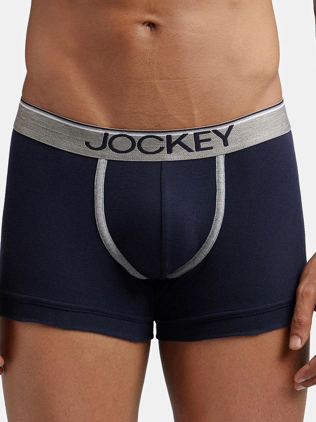 Buy Jockey Combed Cotton Rib Trunk With Ultrasoft Waistband 8015 - - Apparel for Men