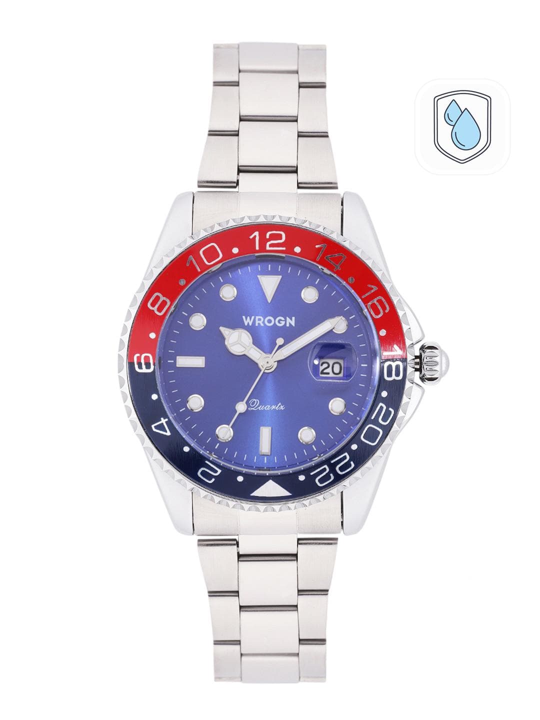 Buy WROGN Men Blue Analogue Watch MFB PN W4036G - - Accessories for Men
