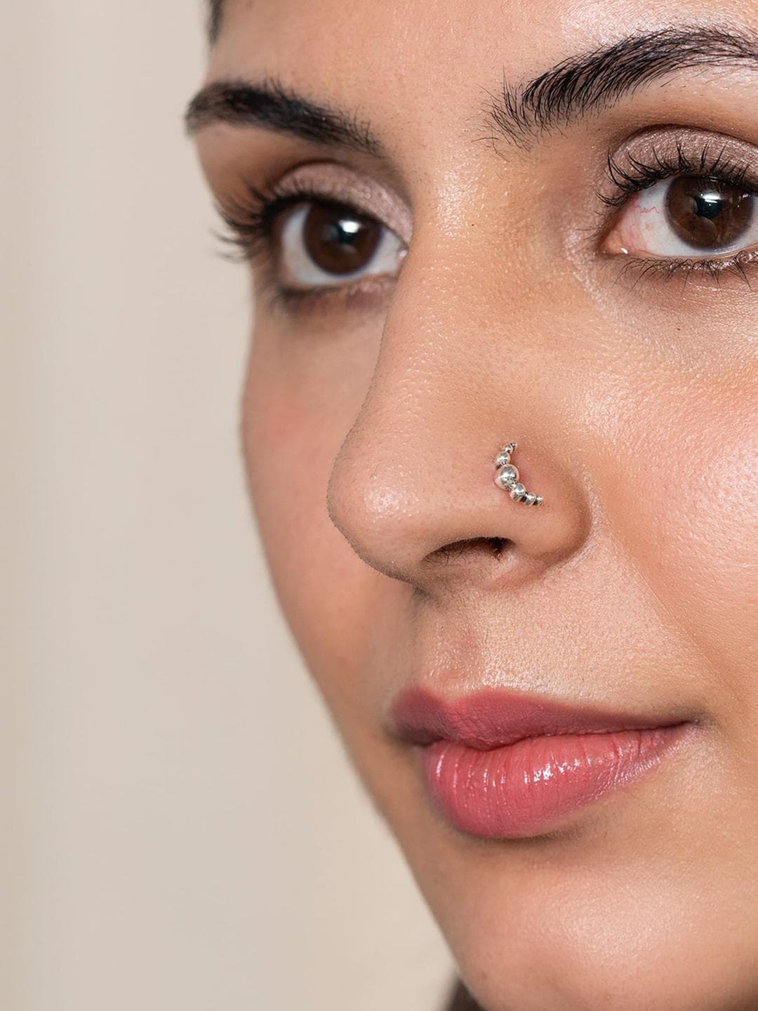 SHAYA Oxidised Silver-Plated Handcrafted Nosepin