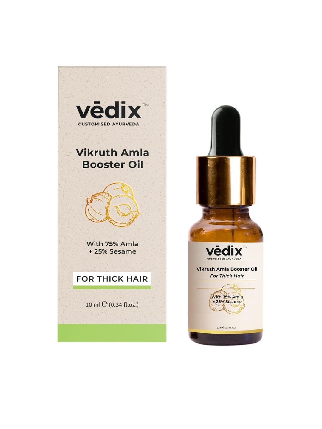 Buy VEDIX Ayurvedic Hair Oil Vikruth Amla Booster Oil For Hair Growth And Thick Hair 10 Ml - - Personal Care for Women