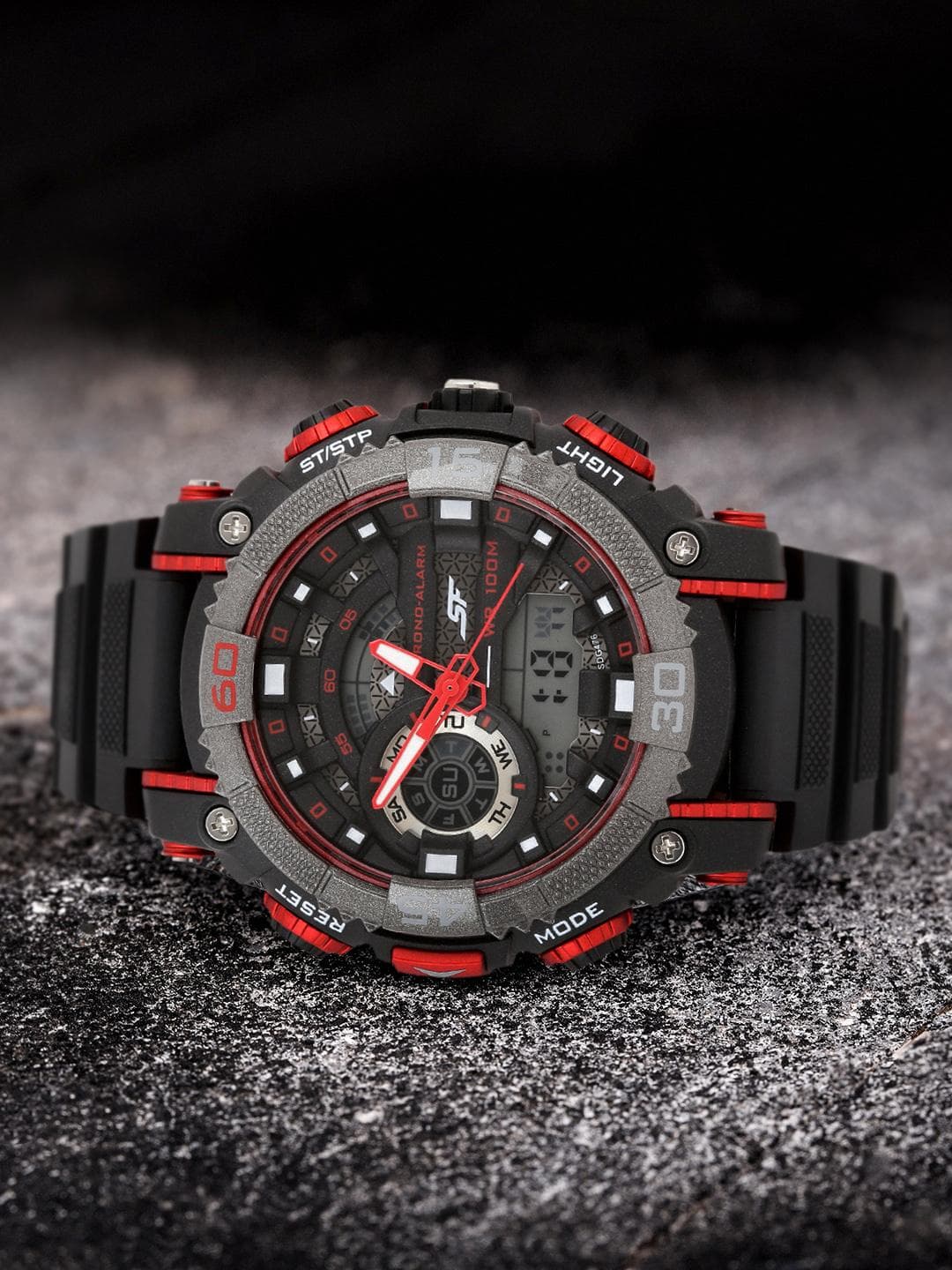 Buy Sf Xtreme Gears Quartz Analog Digital With Black Dial Watch For Men Nt77070pp01 - - Accessories for Men