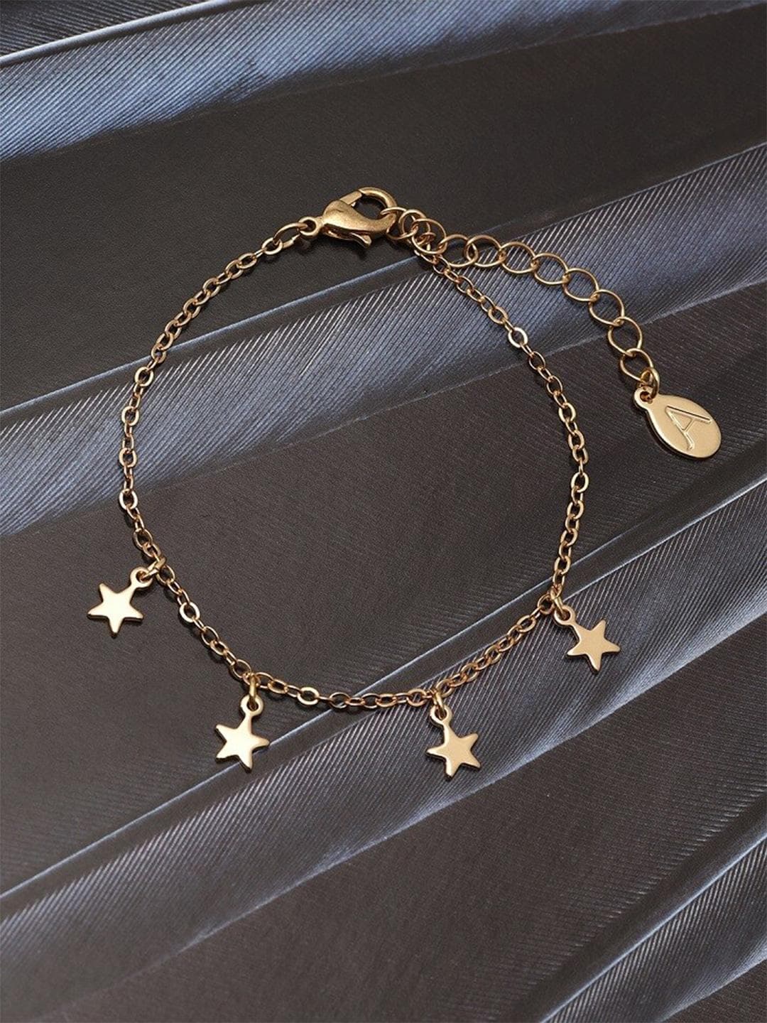 Buy Accessorize London Women Gold Star Station Bracelet - - Accessories for Women