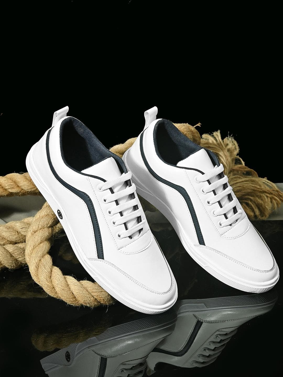 The Roadster Lifestyle Co Men White Sneakers