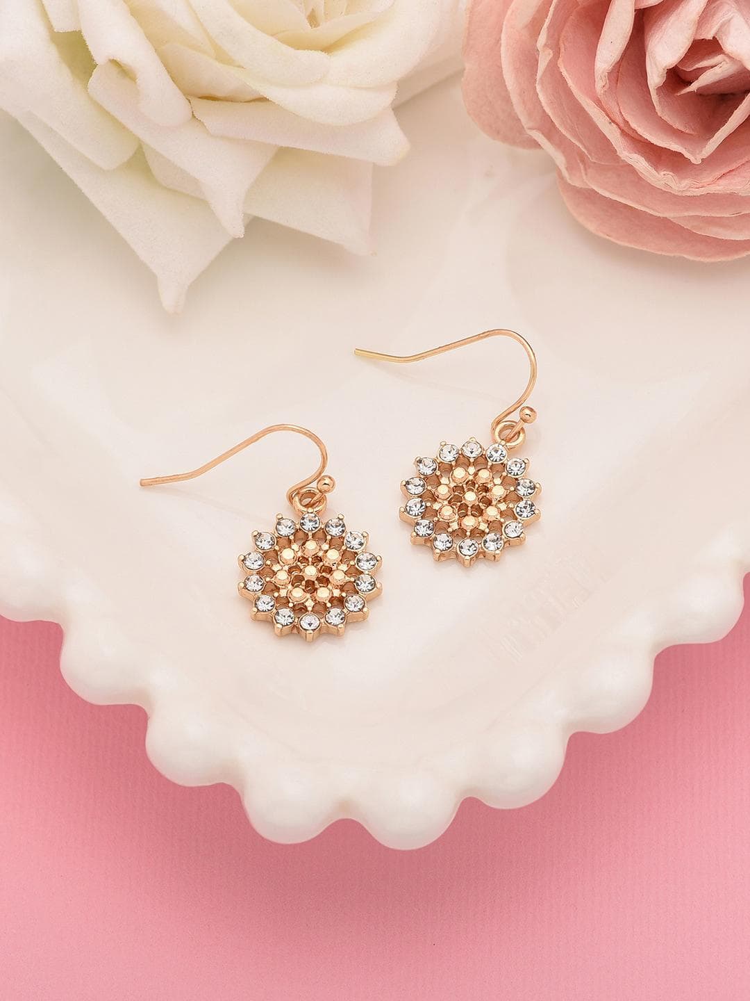 Accessorize London Startburst Short Drop Earrings