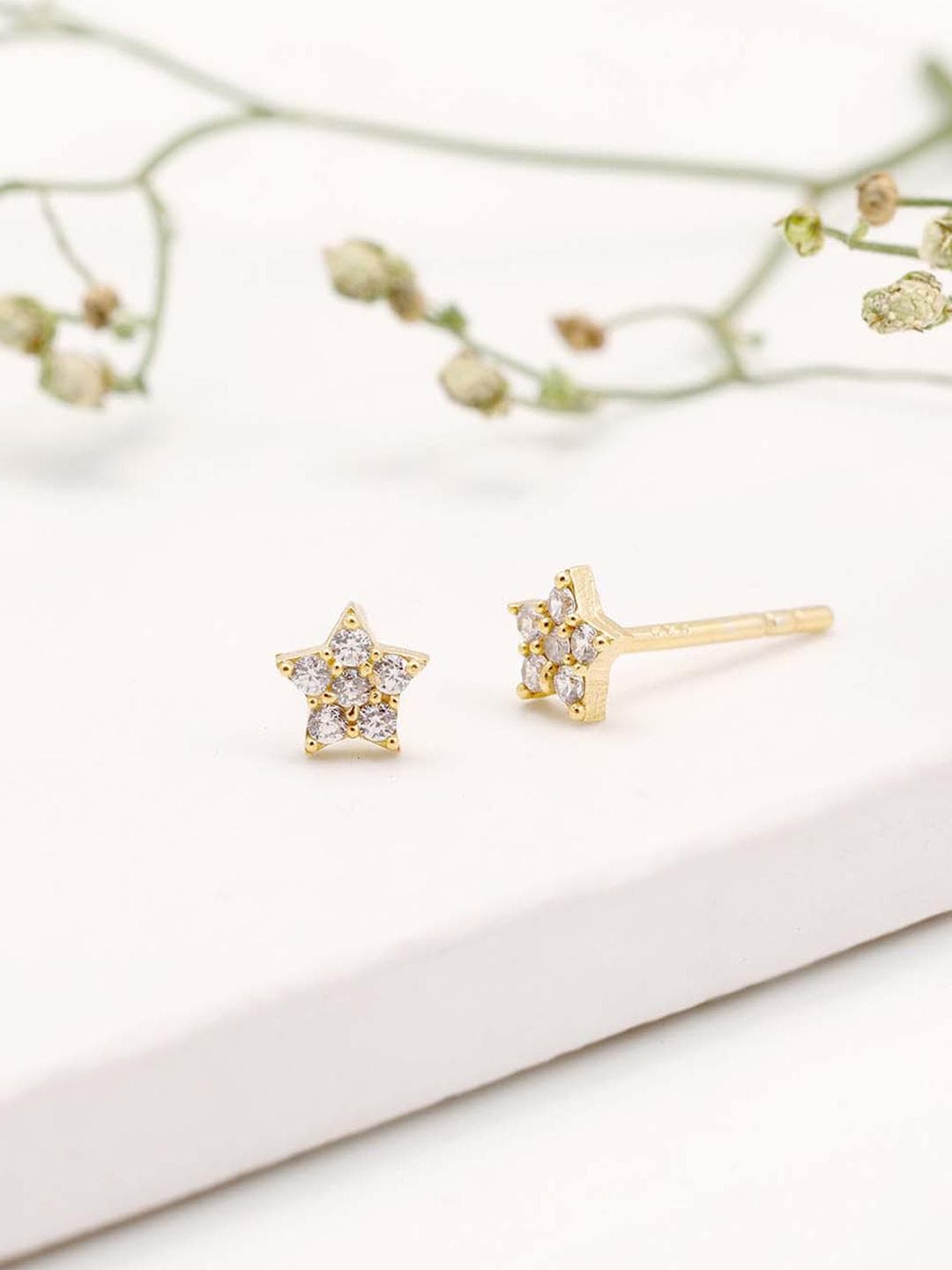 Buy GIVA 925 Silver Golden Star Constellation Studs - - Accessories for Women