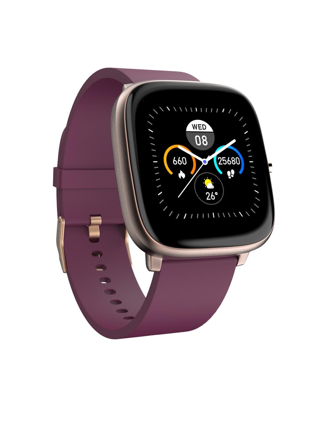 Buy Noise ColorFit Qube Oxy Smartwatch Deep Wine - - Accessories for Unisex