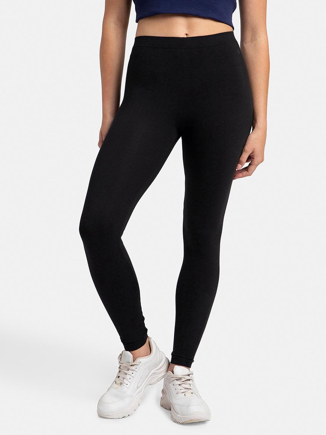 Jockey Super Combed Cotton Stretch Leggingssoft Waistband-AW87