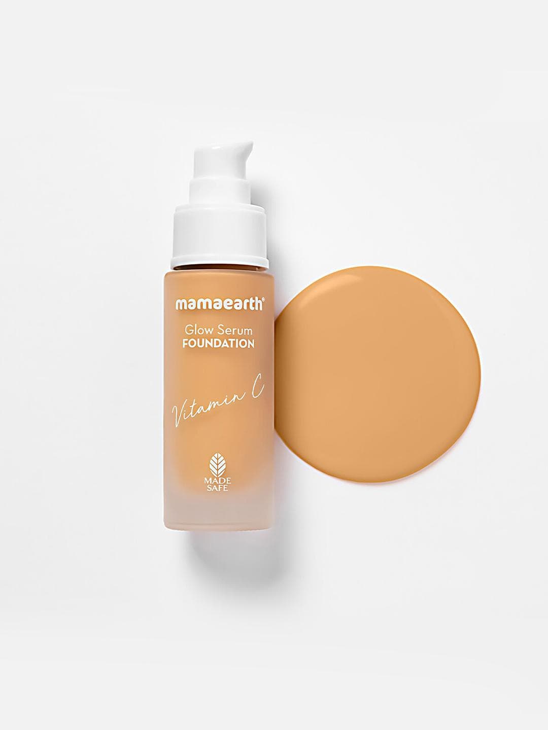 Buy Mamaearth Glow Serum Foundation With Vitamin C & Turmeric 30 Ml Almond Glow 06 - - Personal Care for Women