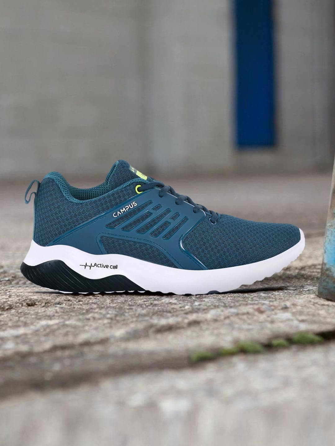 Buy Campus Men Teal Mesh Crysta Pro Running Shoes - - Footwear for Men
