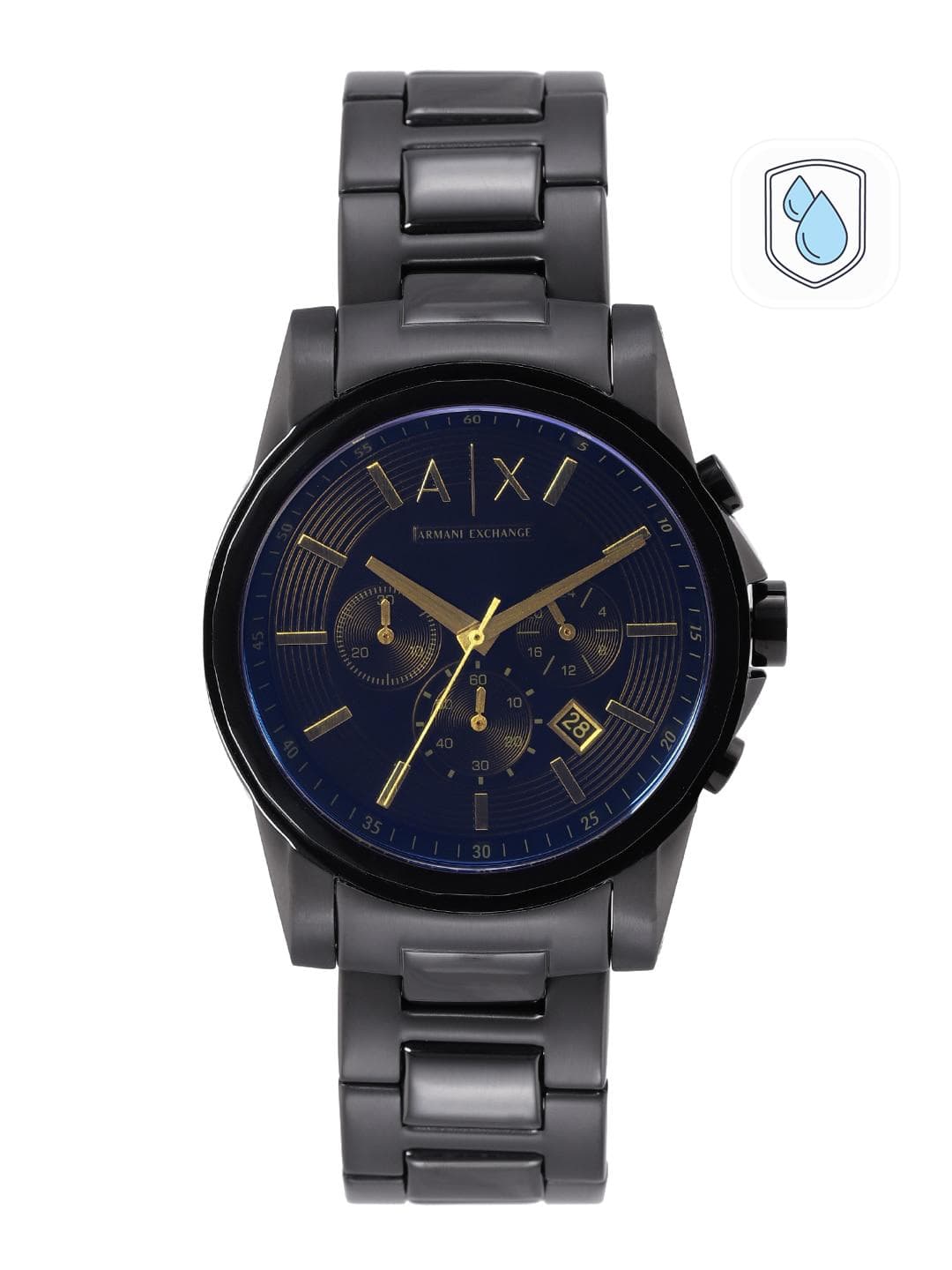 Buy Armani Exchange Men Black Dial Bracelet Style Straps Analogue Multi Function Watch AX2513 - - Accessories for Men