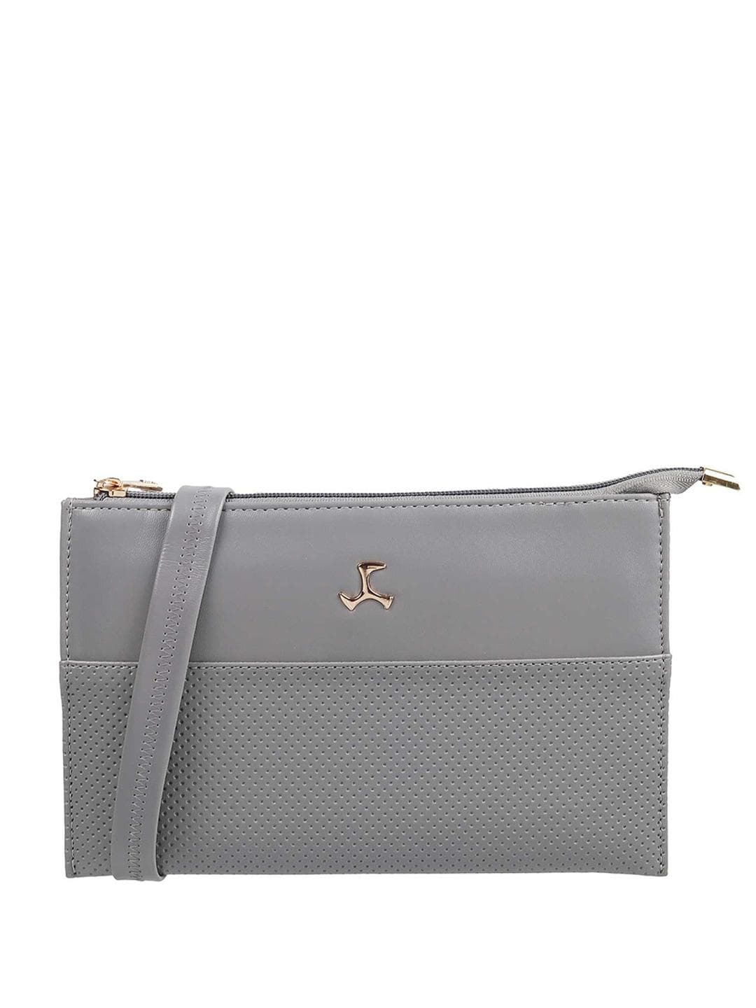Mochi Women Grey Solid Purse