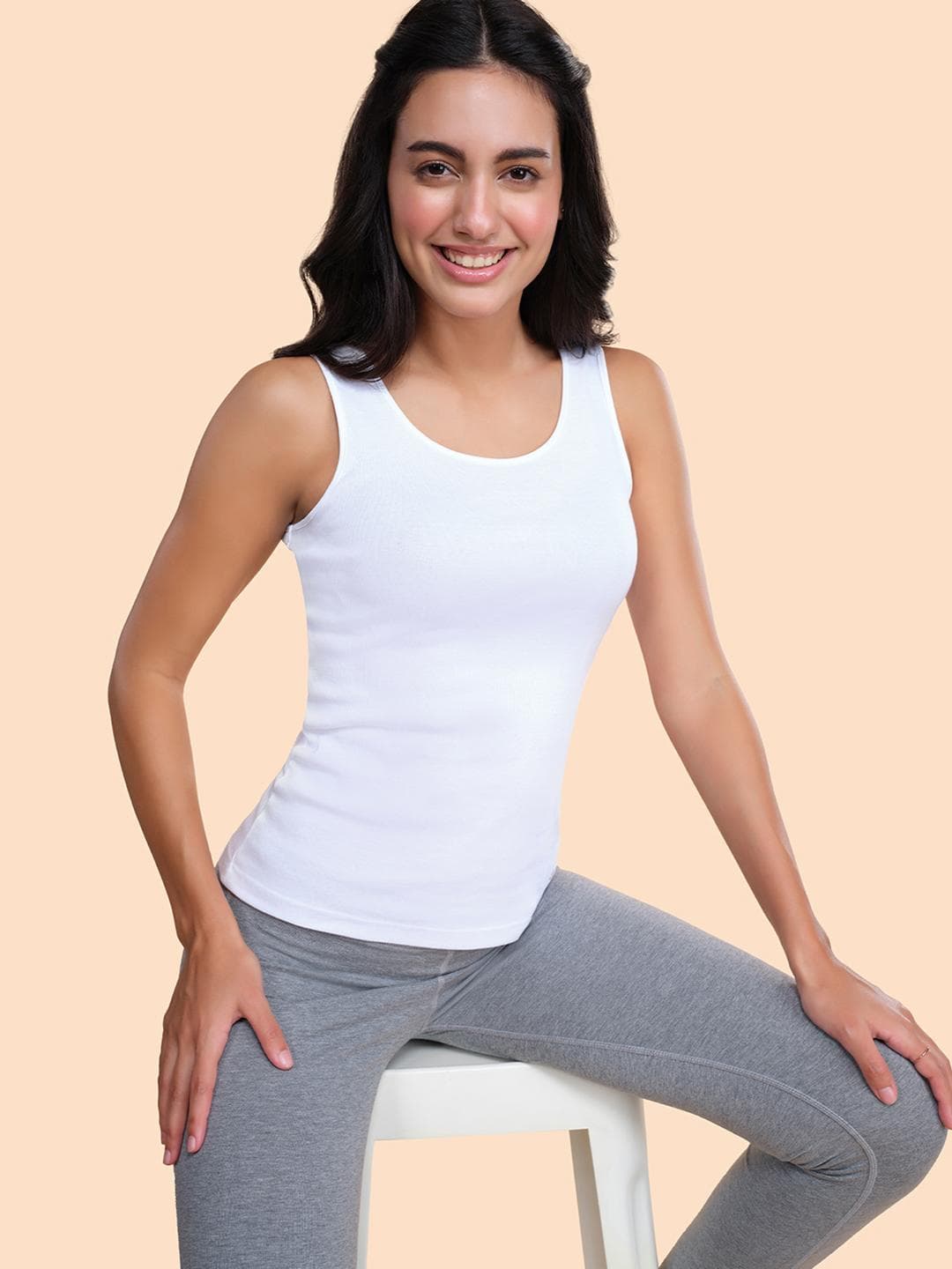 Enamor Women Slim Fit Stay New Finish Tank Top E025