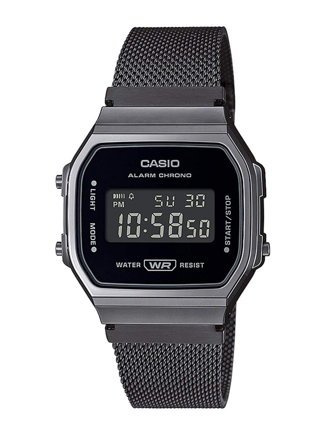 Buy CASIO Vintage A168WEMB 1BDF Black Digital Dial Silver Stainless Steel Band D259 - - Accessories for Unisex