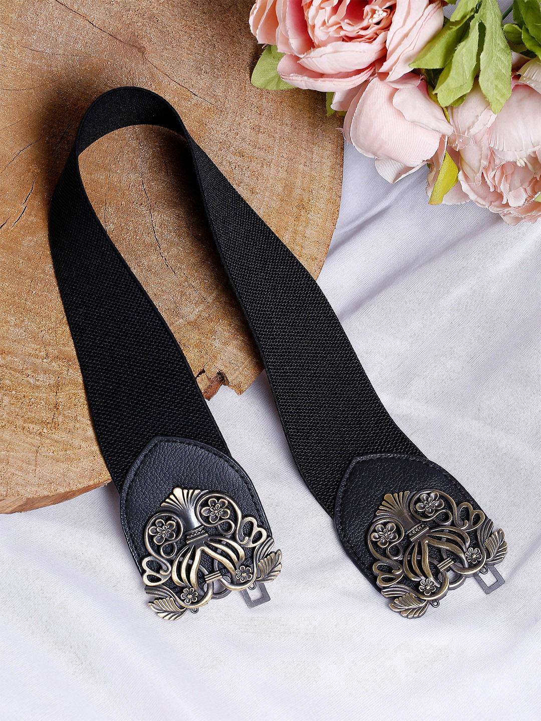 Buy YouBella Women Black Casual Embellished Stretchable Belt - - Accessories for Women