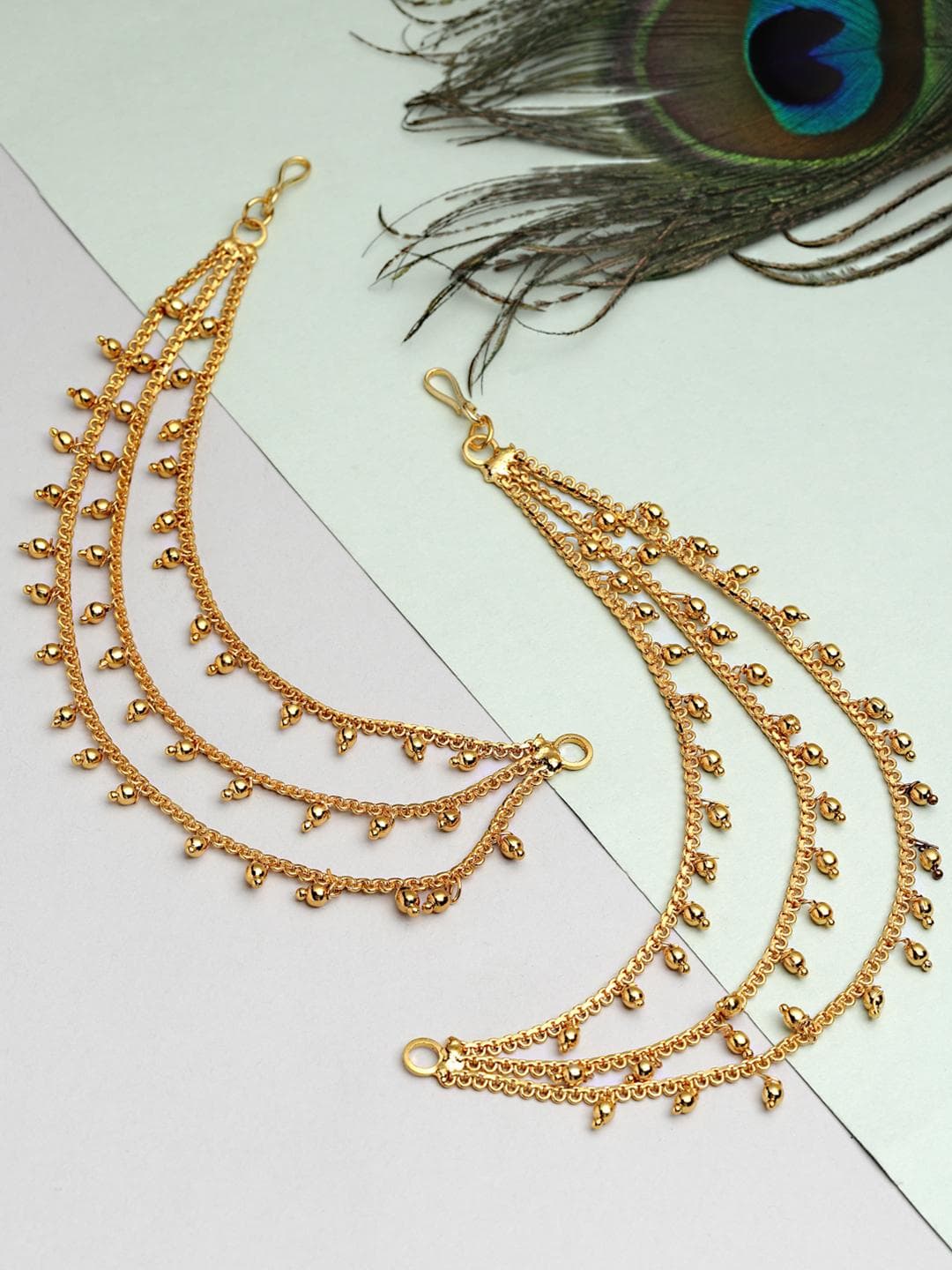 Buy ZENEME Gold Plated Classic Earchain - - Accessories for Women