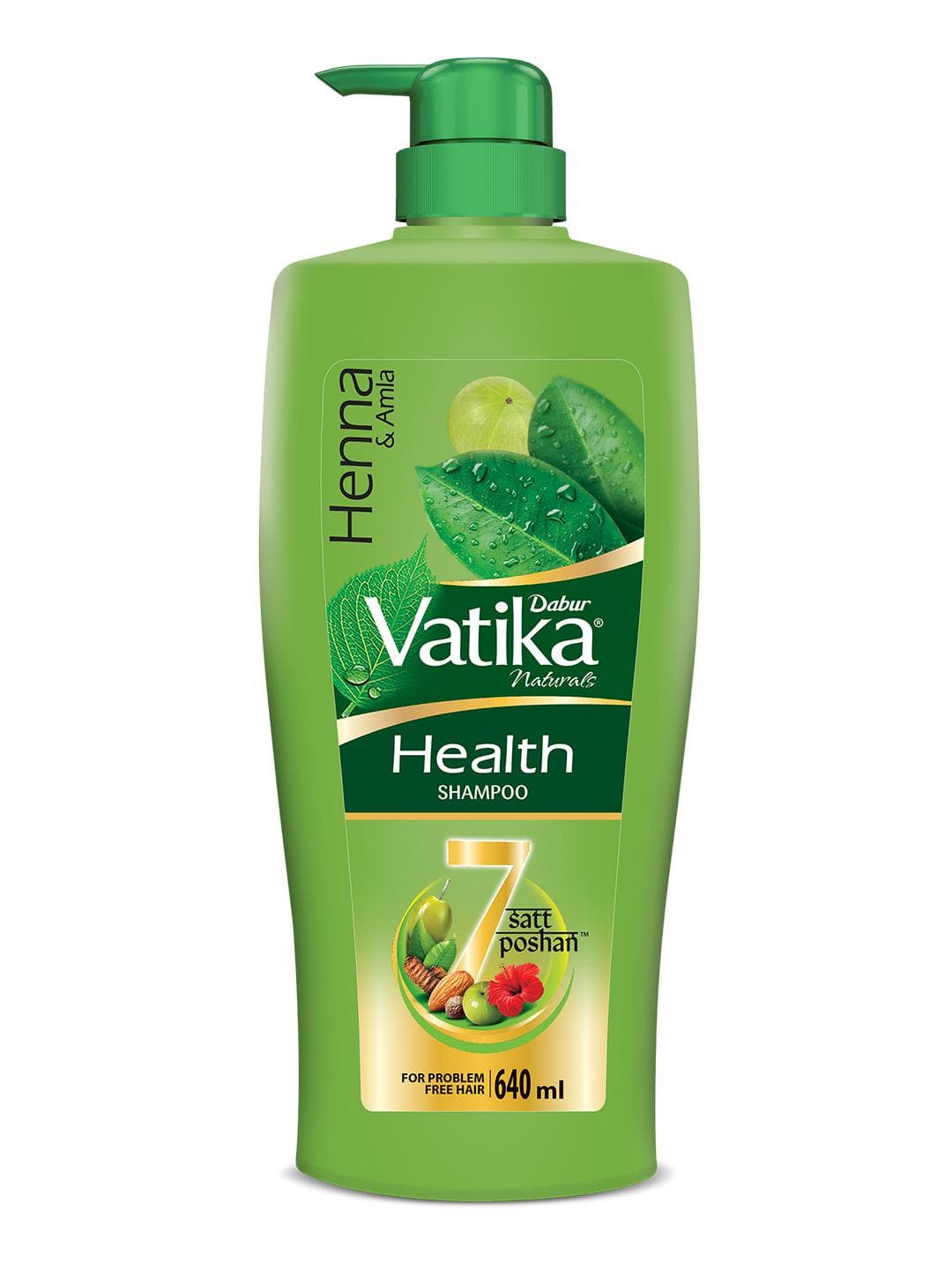 Buy Dabur Vatika Health Shampoo With 7 Natural Ingredients 640ml - - Personal Care for Unisex