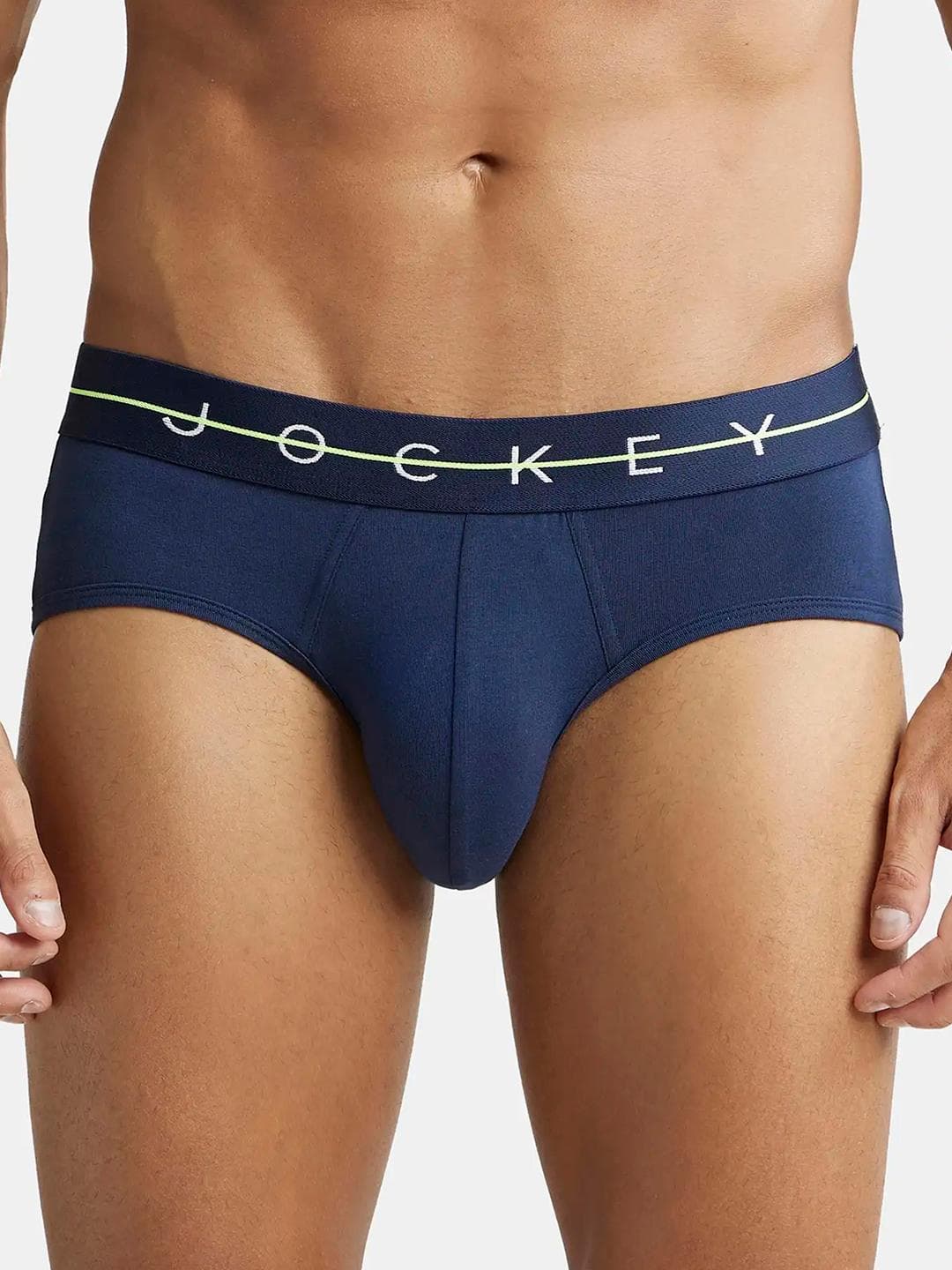 Buy Jockey Super Combed Cotton Stretch Solid Brief With Ultrasoft Waistband NY15 - - Apparel for Men