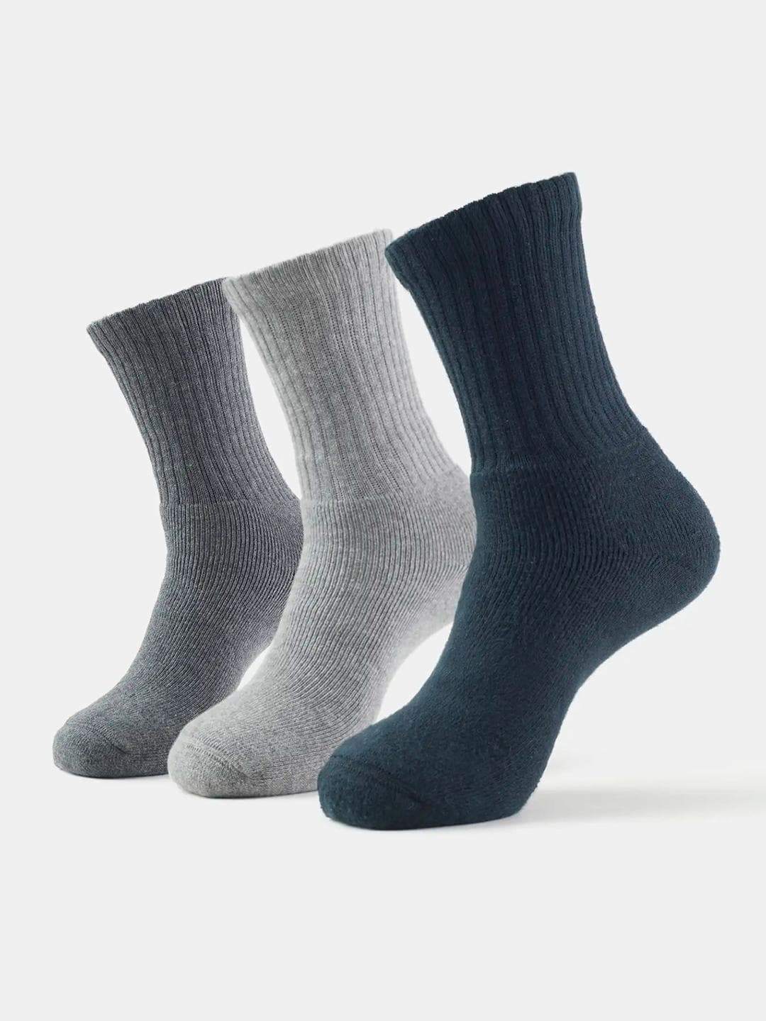 Buy Jockey Pack Of 3 Compact Cotton Terry Crew Length Socks With StayFresh Treatment 7035 - - Accessories for Men