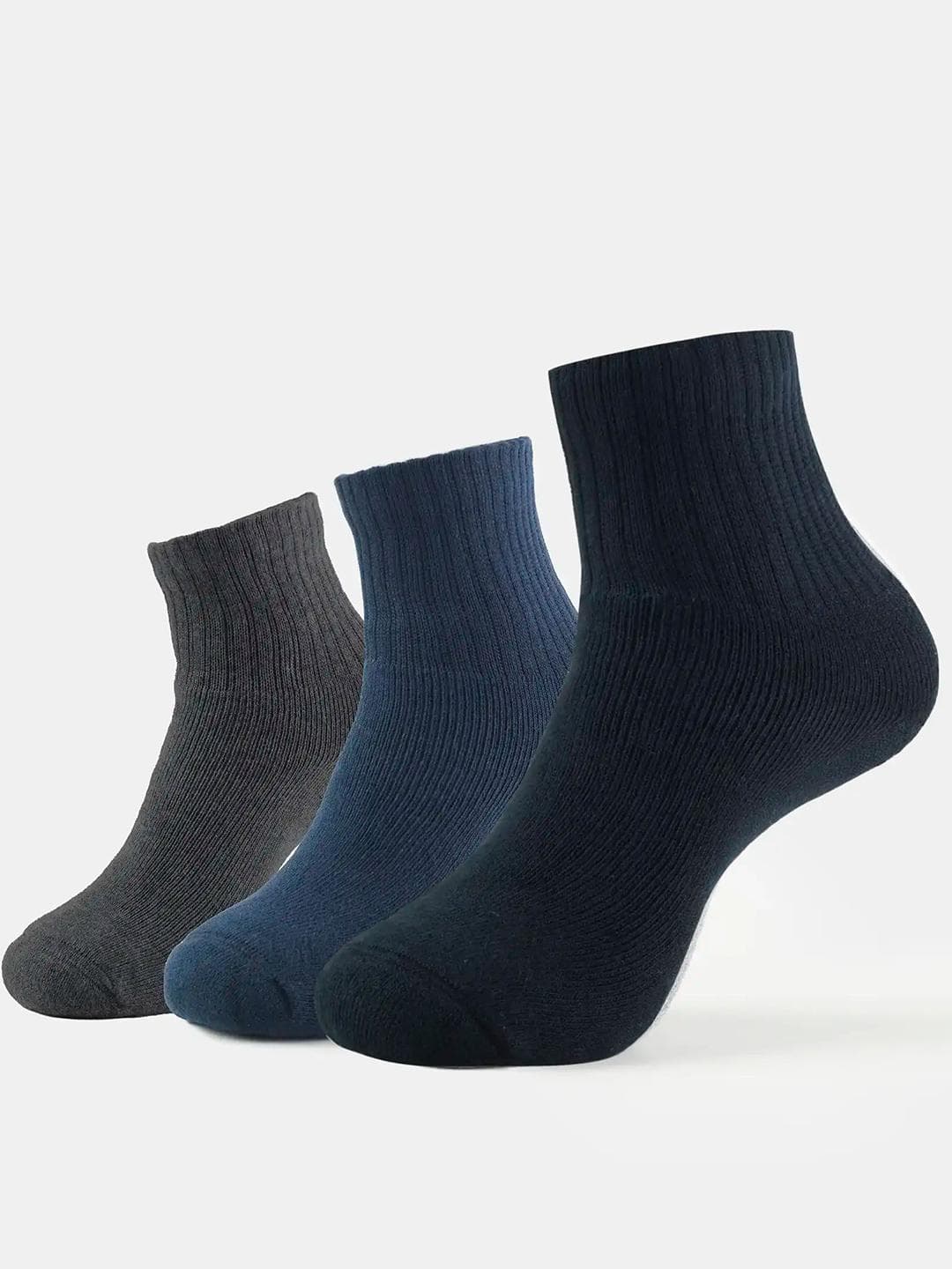 Buy Jockey Pack Of 3 Compact Cotton Terry Ankle Length Socks With StayFresh Treatment 7036 - - Accessories for Men