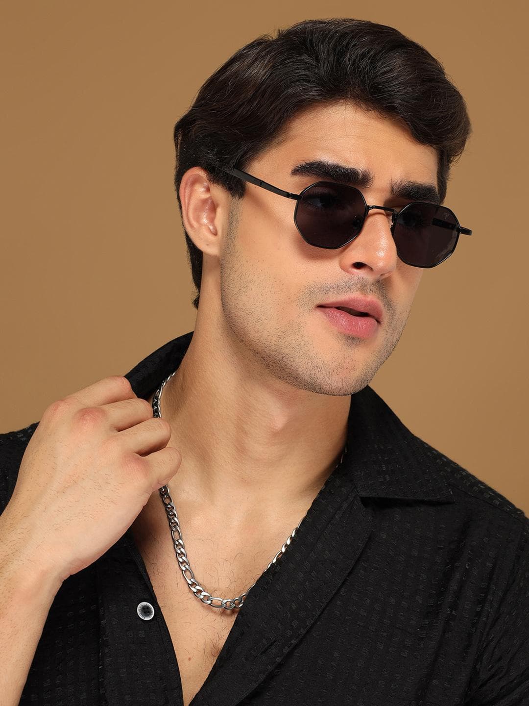 Buy Voyage Unisex Black Lens & Black Round Sunglasses With UV Protected Lens - - Accessories for Unisex