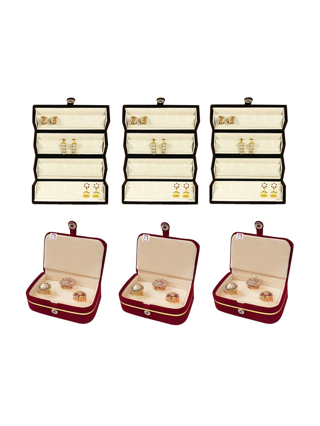 Buy Atorakushon Unisex Red & Cream COloured Jewellery Storage Box - - Home for Unisex