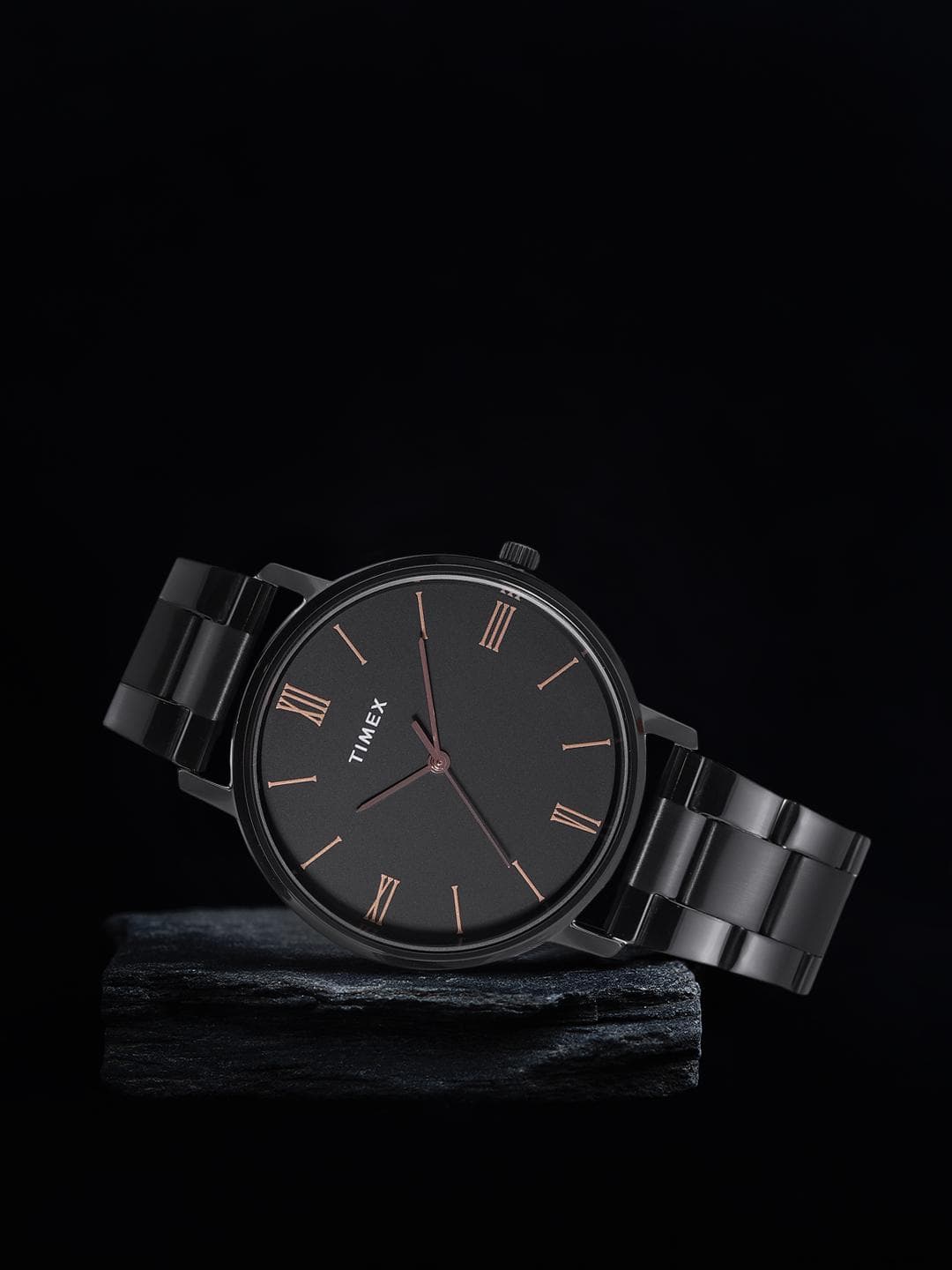 Buy Timex Men Black Brass Dial & Black Bracelet Style Straps Analogue Watch TWTG80SMU10 - - Accessories for Men