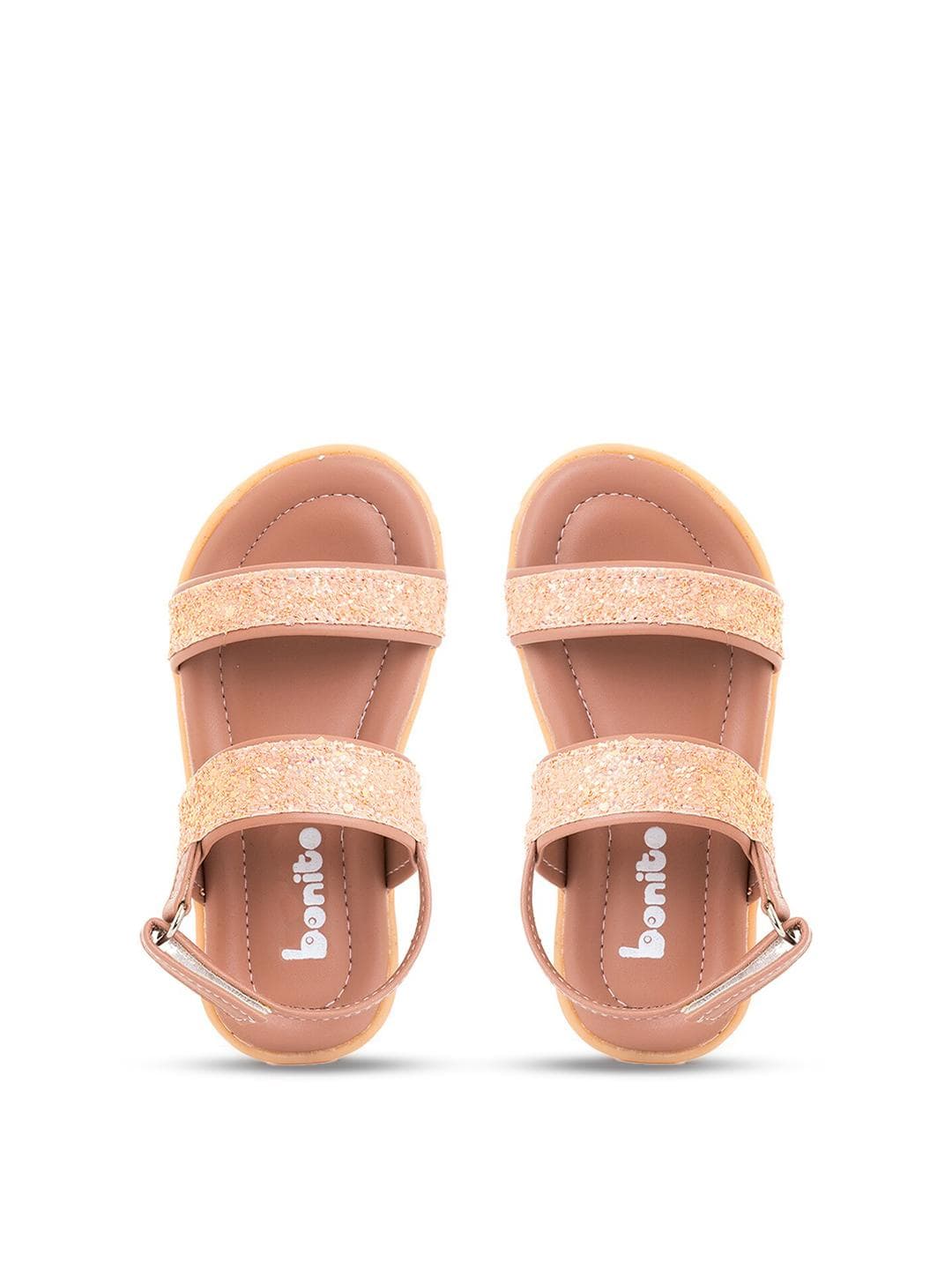 Khadims Girls Pink & White Comfort Sandals