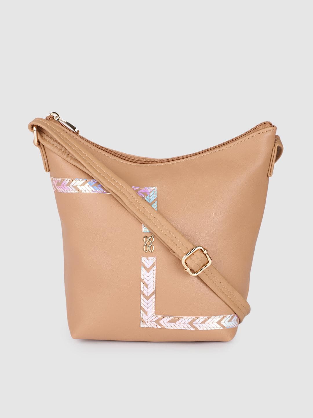 Buy Baggit Beige Structured Sling Bag - - Accessories for Women
