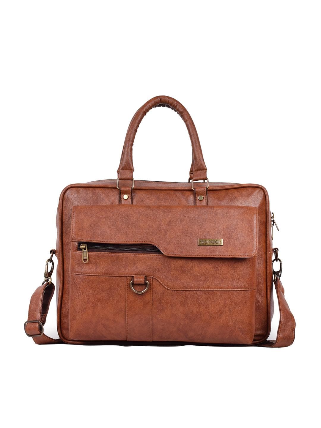 Buy Veneer Unisex Tan Laptop Bag - - Accessories for Unisex