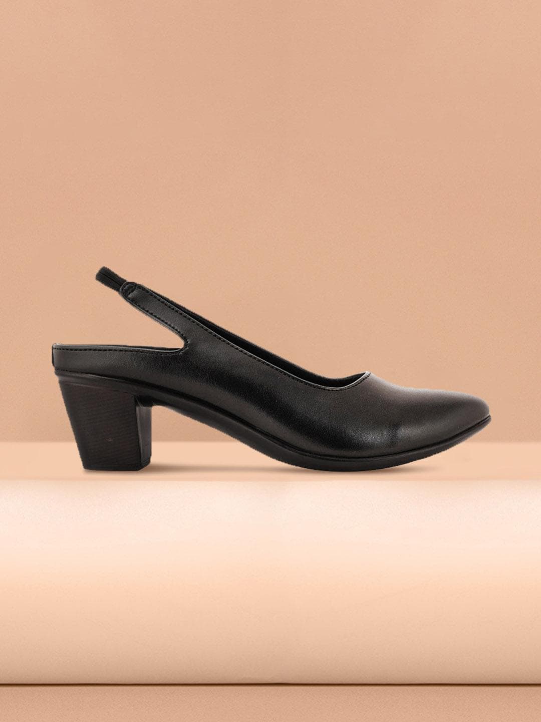 ELLE Women Black Solid Block Mules