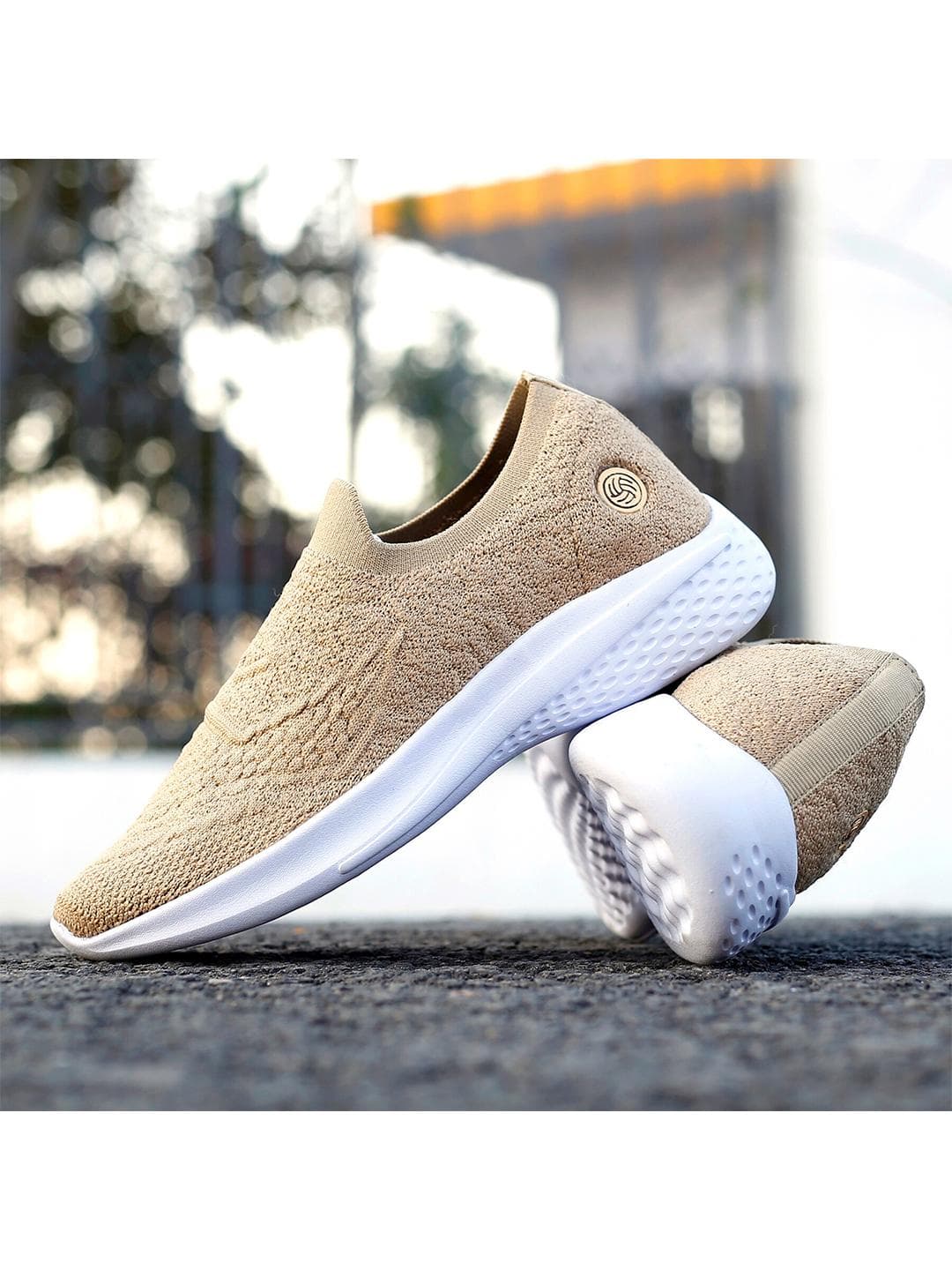 Buy Bacca Bucci Women Beige Mesh Running Non Marking Shoes - - Footwear for Women