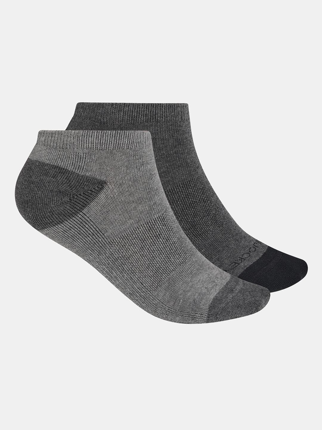 Jockey Pack Of 2 Solid Stretch Low Show Socks with StayFresh Treatment-7506