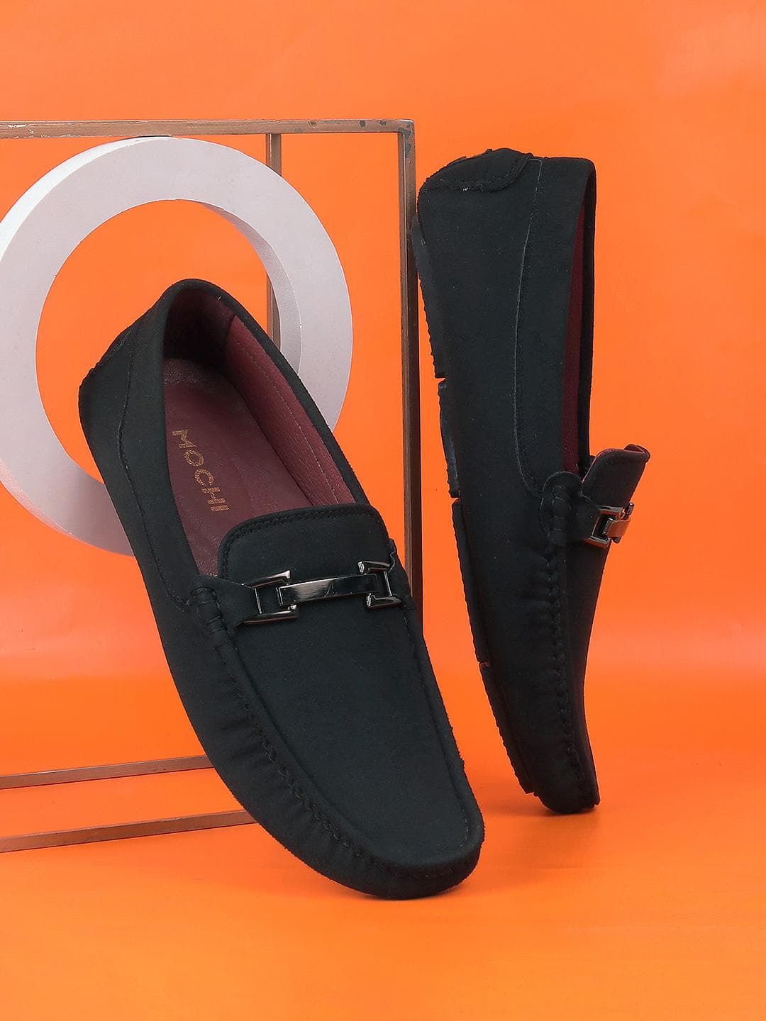 Mochi Men Leather Slip On Loafers