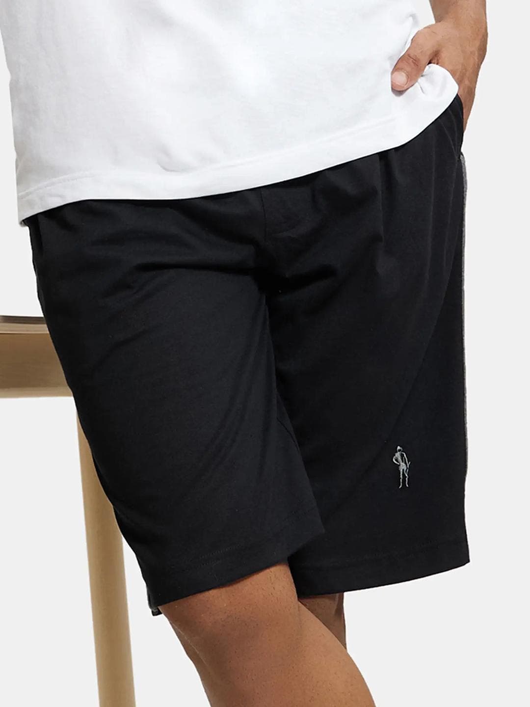 Jockey Combed Cotton Rich Shorts with Side Pockets-9426
