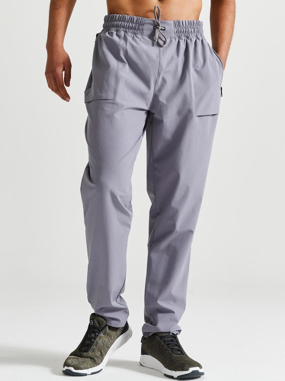 Decathlon Domyos - Men Grey Quick Dry Gym Track Pant
