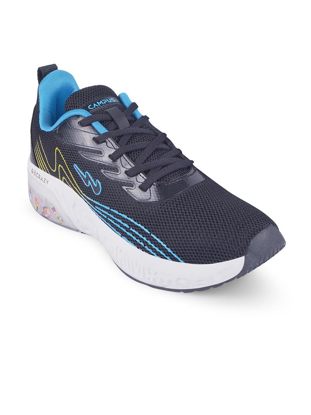 Buy Campus Unisex Kids Black Mesh Running Shoes - - Footwear for Unisex Kids