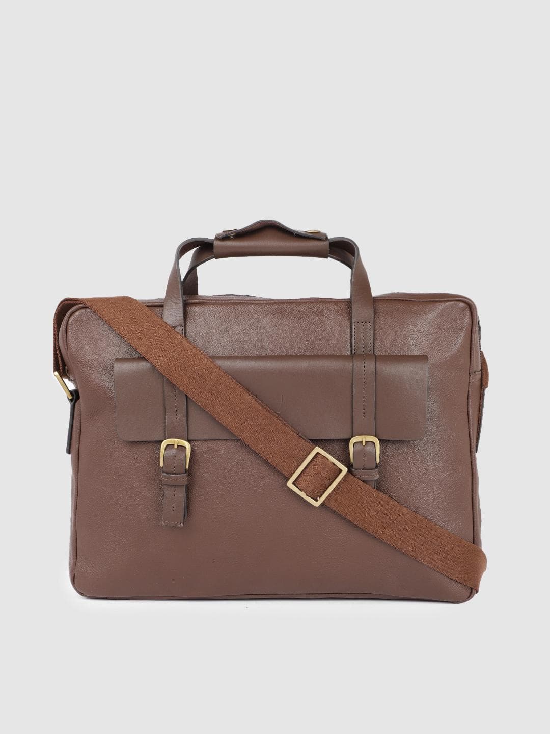 Buy Hidesign Men Brown Solid Leather Laptop Bag - - Accessories for Men