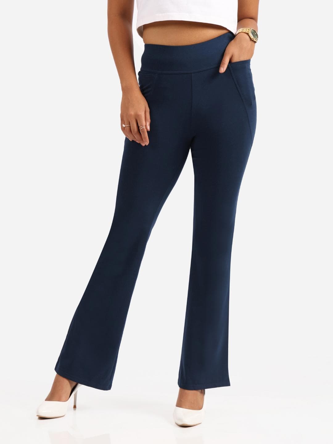 Blissclub Women Groove-In Cotton Flare Pants